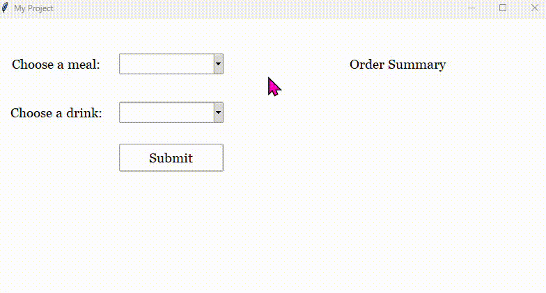 Adding combobox, button, and label to canvas
