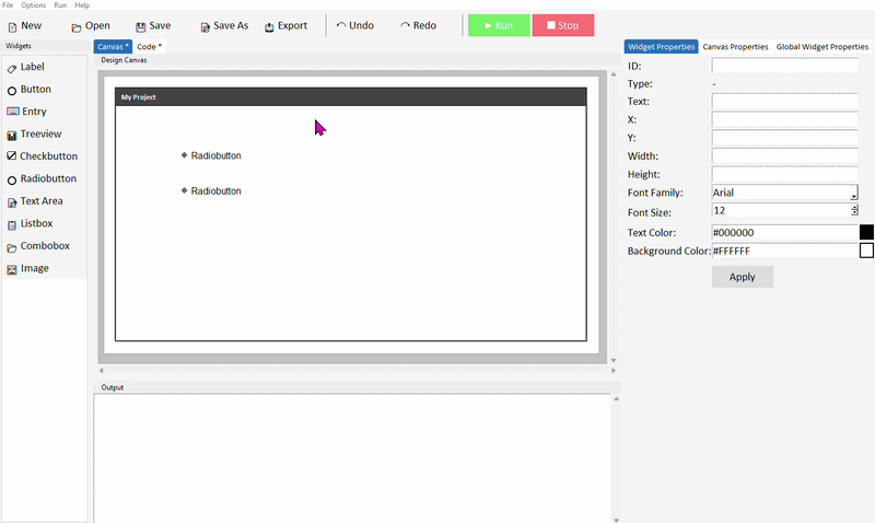 Editing value and text properties